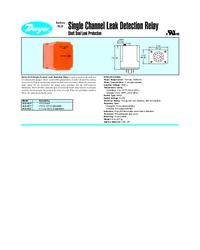 Thumbnail of document Data Sheet - Series SLD Single channel leak detection relay